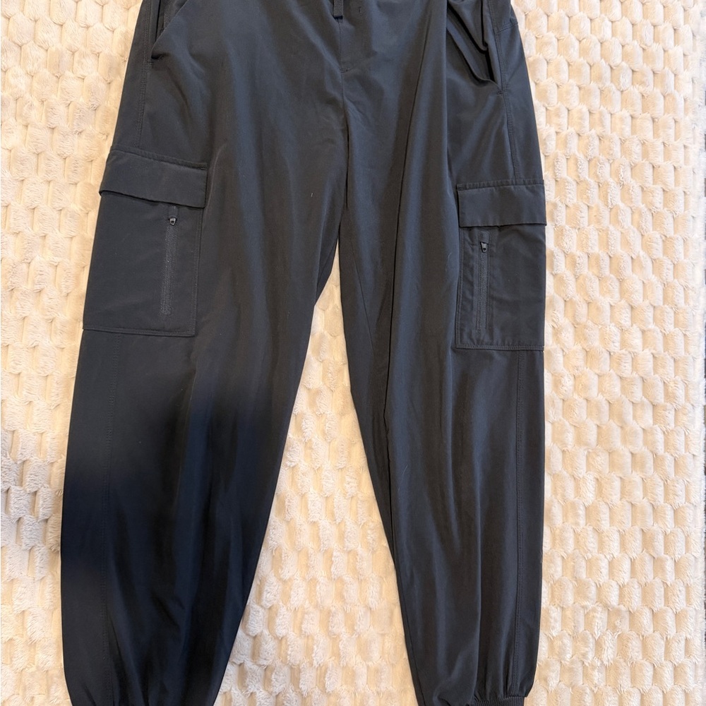 all in motion Black Cargo Joggers with Elastic Cuffs